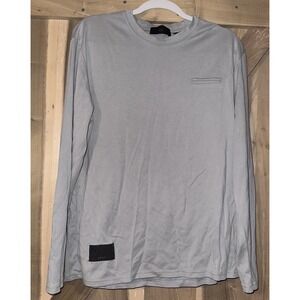 Gianni Lupo Linen Tee Light Gray Or Bluish Large‎